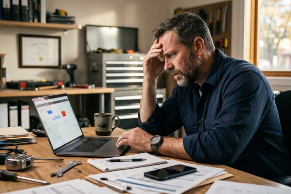 Indiana contractor looking at bad google ads results